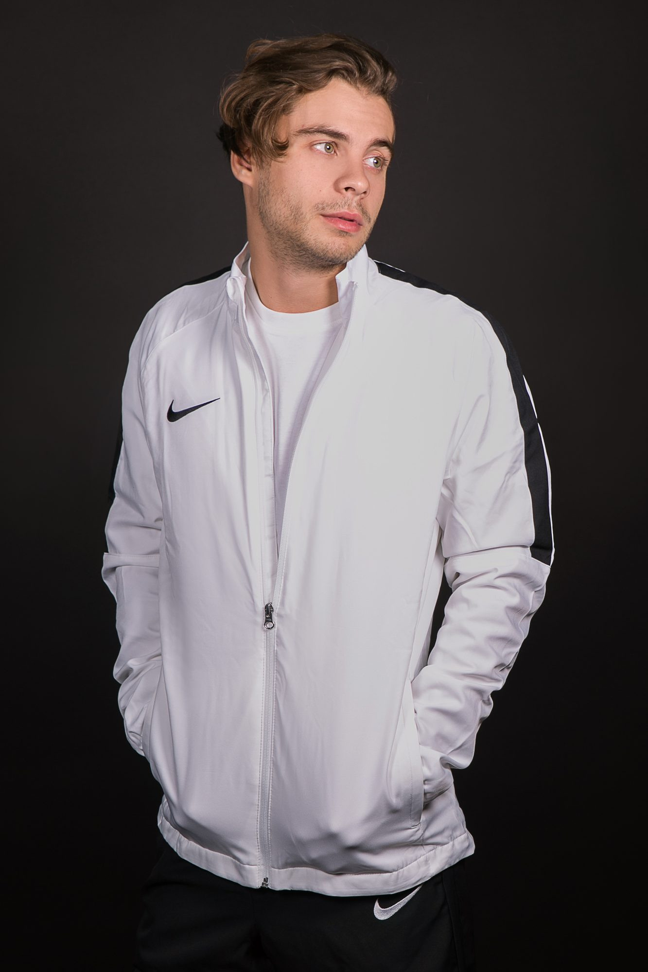 Парадный костюм M NK DRY ACDMY18 TRK SUIT W серый